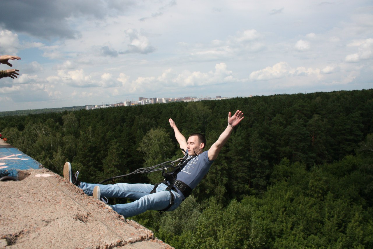 Роупджампинг в Новосибирске, прыжки с верёвкой с моста с Клубом Rope-Jumper